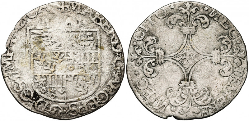CAMBRAI, Archevêché, Maximilien de Berghes (1556-1570), AR 2 1/2 patards (demi-s...