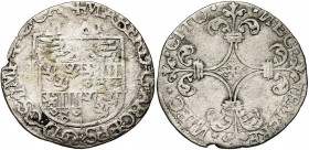 CAMBRAI, Archevêché, Maximilien de Berghes (1556-1570), AR 2 1/2 patards (demi-sprenger), 1561. D/ Ecu de l''archevêque. R/ Grande croix ornée et fleu...