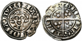 NAMUR, Comté, Gui de Dampierre (1263-1297), AR esterlin, vers 1295. Au titre de comte de Flandre. D/ + MARCHIO NAMURC T. nue de f. R/ G CO-MES-FLA-DRE...