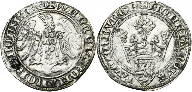 LUXEMBOURG, Duché, Wenceslas II (1383-1388), AR gans, s.d. (1384-1388), Luxembou...