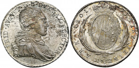 ALLEMAGNE, SAXE, Royaume, Friedrich August Ier (1806-1827), AR 2/3 Taler (Gulden), 1801IEC, Dresde. Buck 210b; Kahnt 1109.
presque Superbe