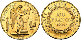 FRANCE, Troisième République (1871-1940), AV 100 francs, 1904A, Paris. Gad. 1137; Fr. 590. Nettoyé.
Très Beau