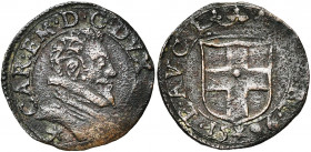 ITALIE, SAVOIE, Charles Emmanuel Ier (1580-1630), Cu forte, 1596, Chambéry. D/ B. cuirassé à d. R/ Ecu couronné. M.I.R. 688c. 2,04g.
presque Très Bea...