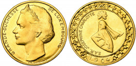 LUXEMBOURG, Jean (1964-2000), AV module de 40 francs, 1964. Grande-duchesse Joséphine-Charlotte. Probst 07; K.M. M8.
Fleur de Coin