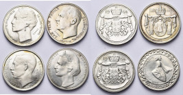 LUXEMBOURG, Jean (1964-2000), série de 4 essais en argent des modules de 40 francs de la dynastie luxembourgeoise, frappés en 1964: prince Félix, gran...