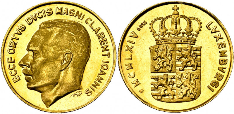 LUXEMBOURG, Jean (1964-2000), AV médaille, 1964. Commémorant son avènement. Weil...