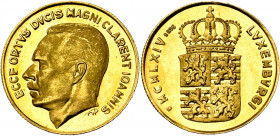 LUXEMBOURG, Jean (1964-2000), AV médaille, 1964. Commémorant son avènement. Weiller 94a. 6,06g Titre 0,986.
Flan poli