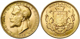 ROUMANIE, Ferdinand Ier (1914-1927), AV 20 lei, 1922. Fr. 10. Rare Petites griffes.
presque Superbe
