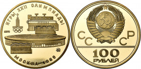 RUSSIE, U.R.S.S. (1917-1991), AV 100 roubles, 1978. Jeux olympiques de Moscou. Fr. 187.
Flan poli