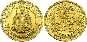 TCHECOSLOVAQUIE, AV ducat, 1928. Fr. 2; Schl. 17. Fines griffes.
Superbe
