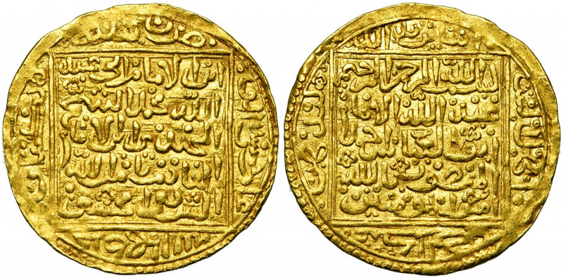 MOROCCO, SA`DIAN SHARIFS Abu''l-`Abbas Ahmad (AD 1578-1603/AH 986-1012) AV dinar...