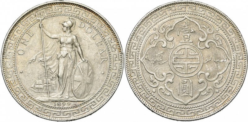 ASIA, British Trade Coinage, Victoria (1837-1901), AR dollar, 1899B, Bombay. K.M...