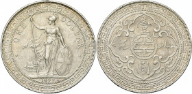 ASIA, British Trade Coinage, Victoria (1837-1901), AR dollar, 1899B, Bombay. K.M. T5. Some scratches.
Very Fine