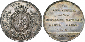 PAYS-BAS MERIDIONAUX, AR médaille, 1775, J.-B. Marquart. La baronne de Bartenstein à son fils, primus de l''Université de Louvain. D/ CHRISTOPHORVS· B...