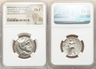 MACEDONIAN KINGDOM. Alexander III the Great (336-323 BC). AR tetradrachm (25mm, 12h). NGC Choice Fine. Late lifetime or early posthumous issue of Amph...