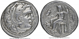MACEDONIAN KINGDOM. Alexander III the Great (336-323 BC). AR drachm (17mm, 12h). NGC VF. Early posthumous issue of Magnesia ad Maeandrum, ca. 323-319 ...