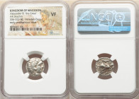 MACEDONIAN KINGDOM. Alexander III the Great (336-323 BC). AR drachm (16mm, 2h). NGC VF. Posthumous issue of Colophon, ca. 310-301 BC. Head of Heracles...