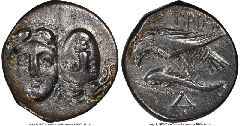 MOESIA. Istrus. Ca. 4th century BC. AR drachm (18mm, 12h). NGC Choice VF, brushe...