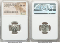 THRACIAN KINGDOM. Lysimachus (305-281 BC). AR drachm (18mm, 12h). NGC Choice VF. Posthumous issue of Colophon in the name and types of Alexander III t...