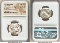 ATTICA. Athens. Ca. 440-404 BC. AR tetradrachm (24mm, 17.20 gm, 9h). NGC Choice AU 5/5 - 4/5. Mid-mass coinage issue. Head of Athena right, wearing ea...
