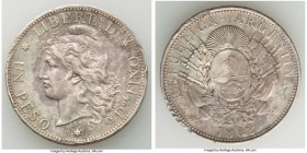 Republic Peso 1882 XF (Edge Damage), Buenos Aires mint, KM29. 37.4mm. 24.85gm. 

HID09801242017

© 2022 Heritage Auctions | All Rights Reserved