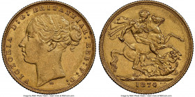 Victoria gold "St. George" Sovereign 1874-M AU58 NGC, Melbourne mint, KM7. AGW 0.2355 oz. 

HID09801242017

© 2022 Heritage Auctions | All Rights Rese...