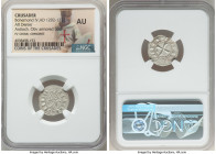 Principality of Antioch. Bohemond IV "Helmet" Denier ND (1202-1232) AU NGC, Helmeted head left / Cross with crescent in one angle. 

HID09801242017

©...