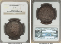 Pair of Certified Assorted 5 Francs NGC, 1) Charles X 5 Francs 1829-D - XF45, KM728.4 2) Louis Philippe I 5 Francs 1831-D - XF40, KM735.4. Bare head L...