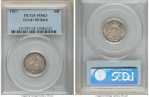 George IV 6 Pence 1821 MS63 PCGS, KM678, S-3813. 

HID09801242017

© 2022 Heritage Auctions | All Rights Reserved