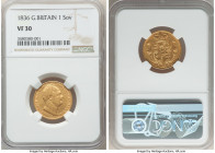 William IV gold Sovereign 1836 VF30 NGC, KM717, S-3831. 

HID09801242017

© 2022 Heritage Auctions | All Rights Reserved