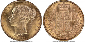Victoria gold "Shield" Sovereign 1873 MS63 NGC, KM52. Die #11. AGW 0.2355 oz. 

HID09801242017

© 2022 Heritage Auctions | All Rights Reserved