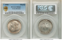 Pair of Certified Assorted Issues , 1) Edward VII 6 Pence 1906 - AU58, NGC KM799 2) Victoria Florin 1900 - MS62, PCGS KM781 Sold as is, no returns. 

...