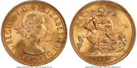 Elizabeth II gold Sovereign 1957 MS65 NGC, KM908. AGW 0.2355 oz. 

HID09801242017

© 2022 Heritage Auctions | All Rights Reserved