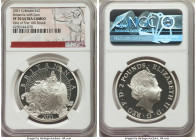 Elizabeth II silver Proof "Britannia with Lion" 2 Pounds 2021 PR70 Ultra Cameo NGC, KM-Unl. One of First 100 Struck. Comes with Royal mint case of iss...