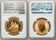Elizabeth II gold Proof "Mayflower 400th Anniversary" 100 Pounds (1 oz) 2020 PR69 Ultra Cameo NGC, KM-Unl. Mintage: 500. First day of Issue. AGW 1.000...