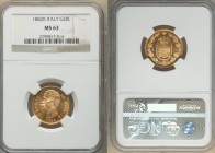 Umberto I gold 20 Lire 1882-R MS63 NGC, Rome mint, KM21. Awash in golden brilliance with a semi-Prooflike reverse. 

HID09801242017

© 2022 Heritage A...