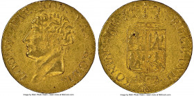 Kingdom of Holland. Louis Napoleon gold Ducat 1809 AU58 NGC, St. Petersburg mint, KM38, Fr-322. Two year type. 

HID09801242017

© 2022 Heritage Aucti...