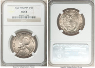 Republic 1/2 Balboa 1930 MS64 NGC, Philadelphia mint, KM12.1. Peach infused gray toned. First year issue for type. 

HID09801242017

© 2022 Heritage A...
