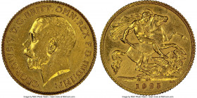George V gold 1/2 Sovereign 1925-SA UNC Details (Harshly Cleaned) NGC, Pretoria mint, KM20. 

HID09801242017

© 2022 Heritage Auctions | All Rights Re...