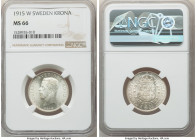 Gustaf V Krona 1915-W MS66 NGC, KM786.1. Frosted satin surfaces. 

HID09801242017

© 2022 Heritage Auctions | All Rights Reserved