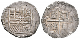 Philip II (1556-1598). 4 reales. 1592. Segovia. I. (Cal-543). Ag. 13,57 g. Date with two digits to the right of shield. Rare. VF. Est...350,00. 

Sp...