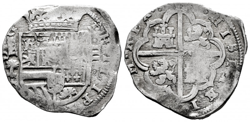 Philip III (1598-1621). 4 reales. (1608). Segovia. Árbol. (Cal-Unlisted). Ag. 13...