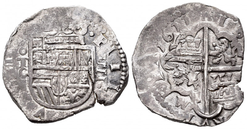 Philip III (1598-1621). 4 reales. 1611. Toledo. C. (Cal-837). Ag. 13,54 g. Full ...