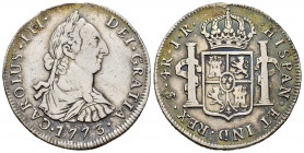 Charles III (1759-1788). 4 reales. 1773. Potosí. JR. (Cal-929). Ag. 13,35 g. Repaired welding at 12 o´clock. Scarce. Almost VF. Est...90,00. 

Spani...