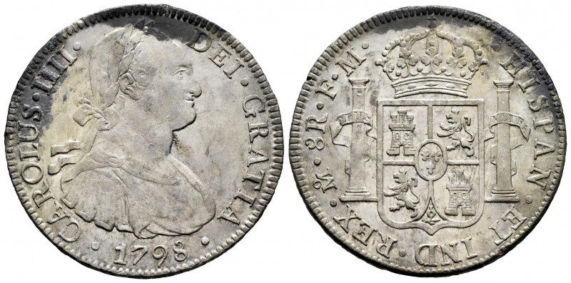 Charles IV (1788-1808). 8 reales. 1796. Mexico. FM. (Cal-961). Ag. 26,88 g. Mino...