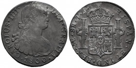 Charles IV (1788-1808). 8 reales. 1800. Mexico. FM. (Cal-965). Ag. 27,08 g. Rust. Dark patina. Choice VF. Est...50,00. 

Spanish Description: Carlos...