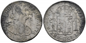 Charles IV (1788-1808). 8 reales. 1802. Mexico. FT. (Cal-975). Ag. 26,99 g. Minor oxidations. Attractive tone. Choice VF. Est...60,00. 

Spanish Des...