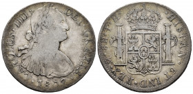 Charles IV (1788-1808). 8 reales. 1807. Mexico. TH. (Cal-986). Ag. 26,78 g. F/Almost VF. Est...50,00. 

Spanish Description: Carlos IV (1788-1808). ...
