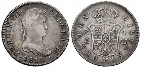 Ferdinand VII (1808-1833). 4 reales. 1812. Cadiz. CJ. (Cal-1025). Ag. 13,55 g. Hairlines on reverse. Scarce. Almost VF/VF. Est...250,00. 

Spanish D...