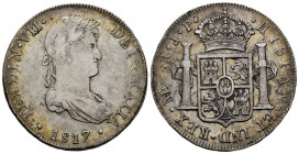 Ferdinand VII (1808-1833). 8 reales. 1817. Lima. JP. (Cal-1250). Ag. 26,48 g. Toned. Almost VF. Est...70,00. 

Spanish Description: Fernando VII (18...